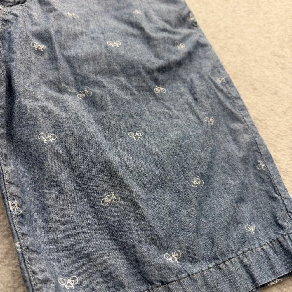 Hiroshi Kato Shorts Mens 32 Blue Beach Cruiser Cotton Made in USA